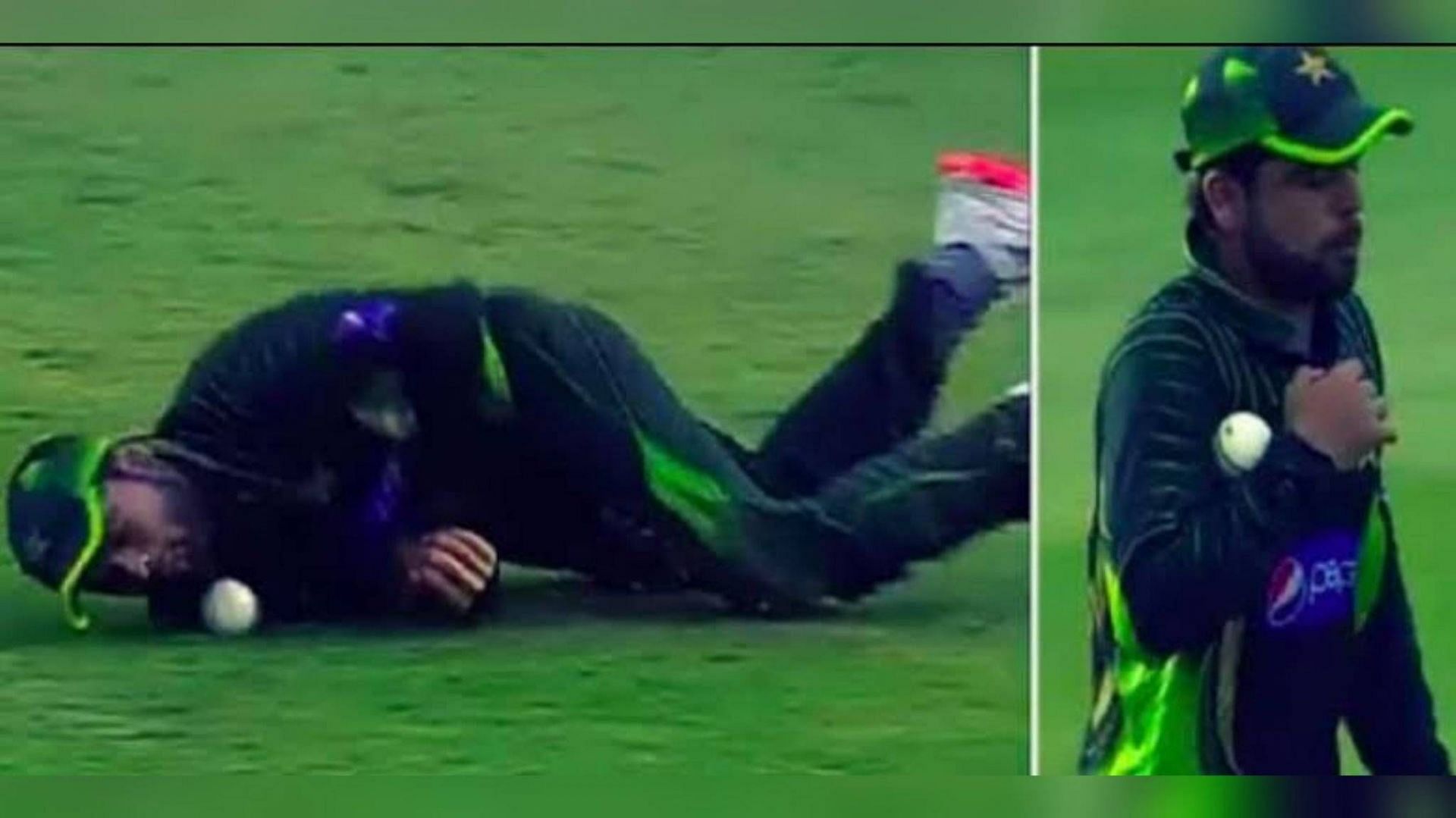 Ahmed Shehzad appealed for a dropped catch in 2015 (Image: Reddit)