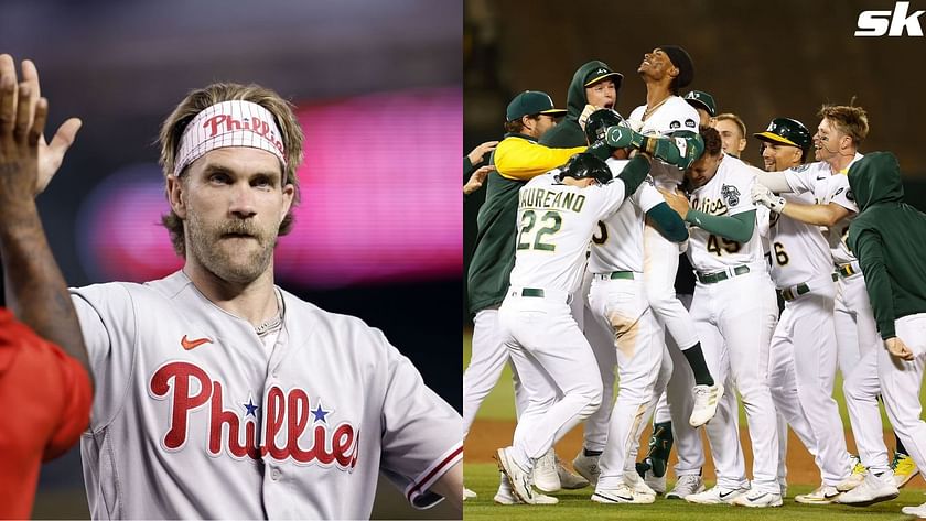 All-Star outfielder Bryce Harper says potential Las Vegas franchise better  off renaming team: “I don't think they should use the A's name”