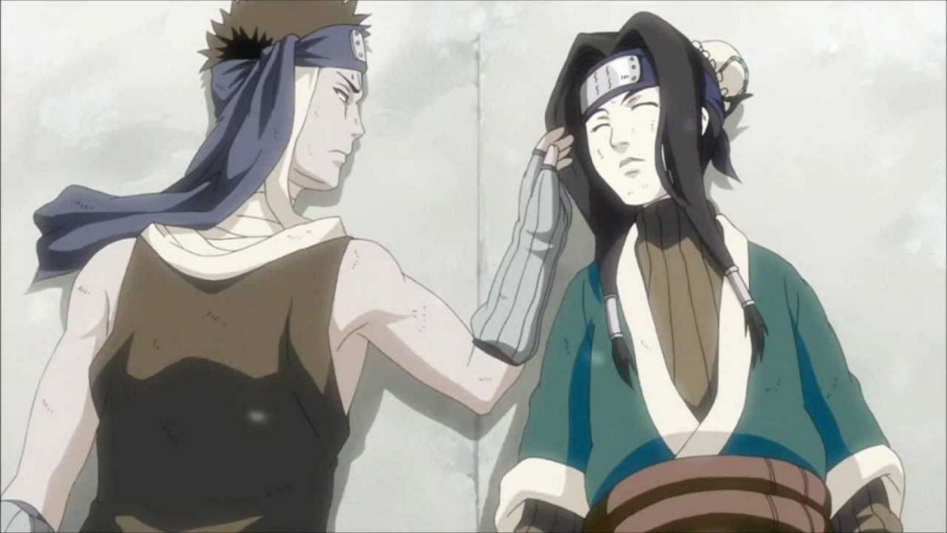 Zabuza and Haku at the end of their lives in Naruto (Image via Pierrot)