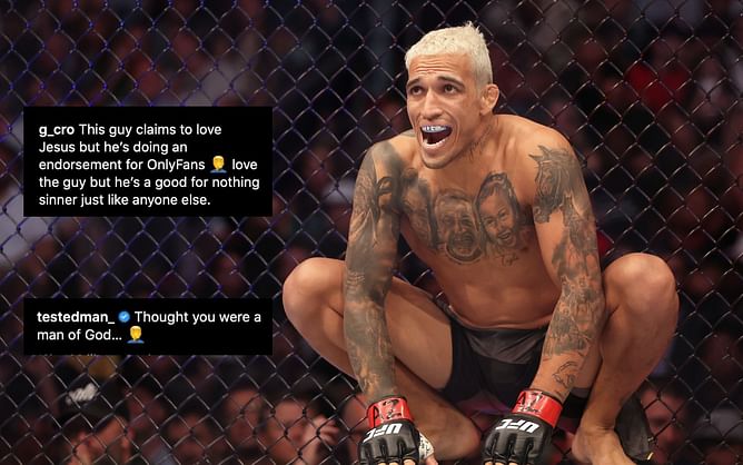 "This guy claims to love Jesus" - Charles Oliveira joining OF has MMA fans in splits