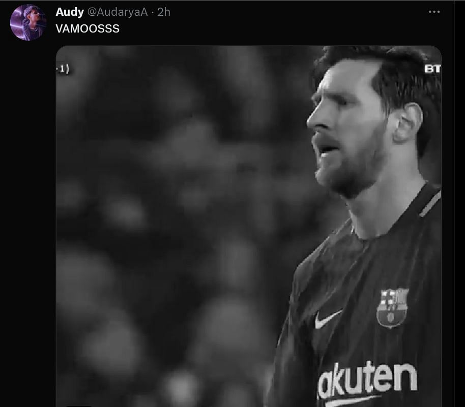 Fans react to Apple TV&#039;s announcement about new docu-series focusing on Messi (Image via Twitter)