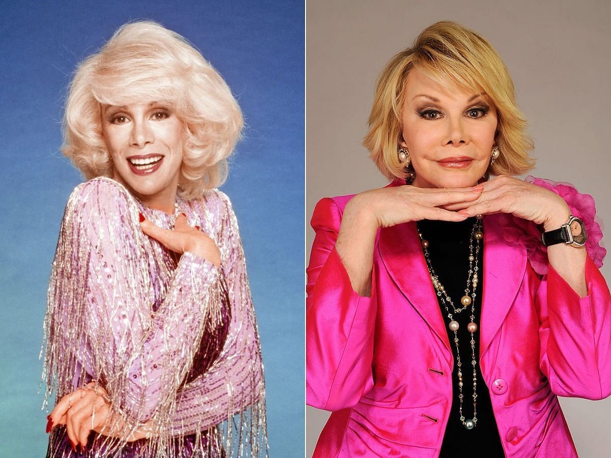 Stills of Joan Rivers before (left) and after (right) plastic surgery (Images Via Getty Images)