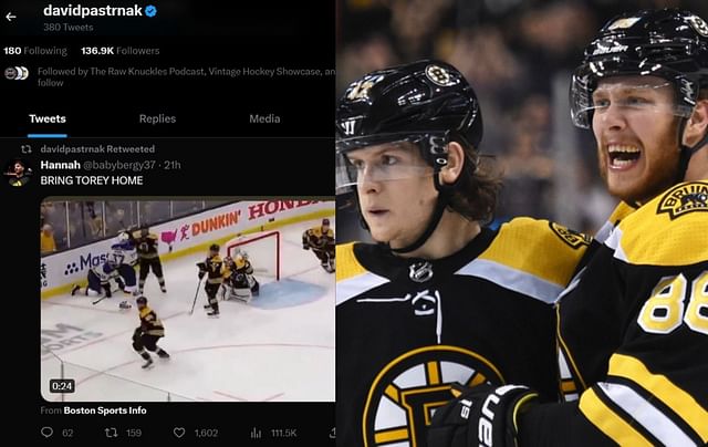 Does David Pastrnak want Torey Krug back in the Boston Bruins lineup?