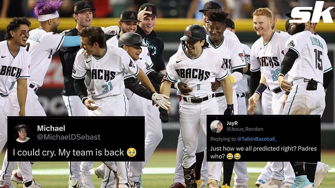 Arizona Diamondbacks fans thrilled as team ties Los Angeles Dodgers for best record in National League: "Just how we all predicted right?"