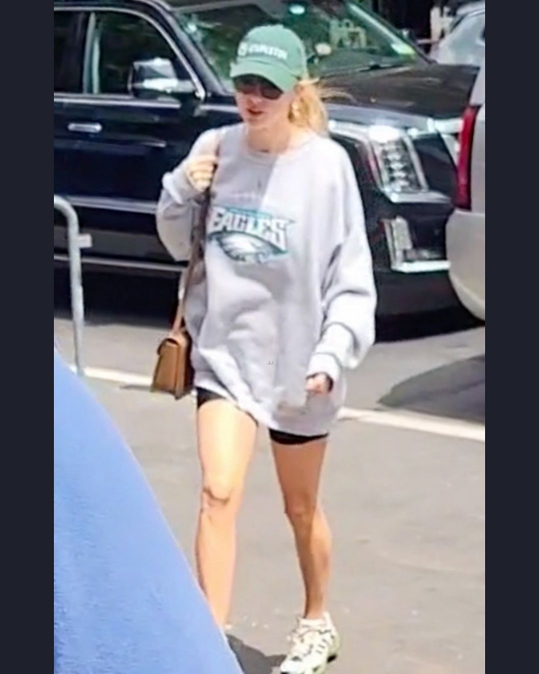 Taylor Swift in Eagles gear while in NYC