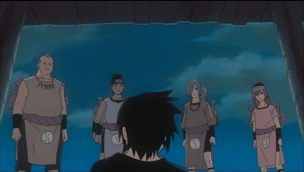 Tayuya in Naruto.