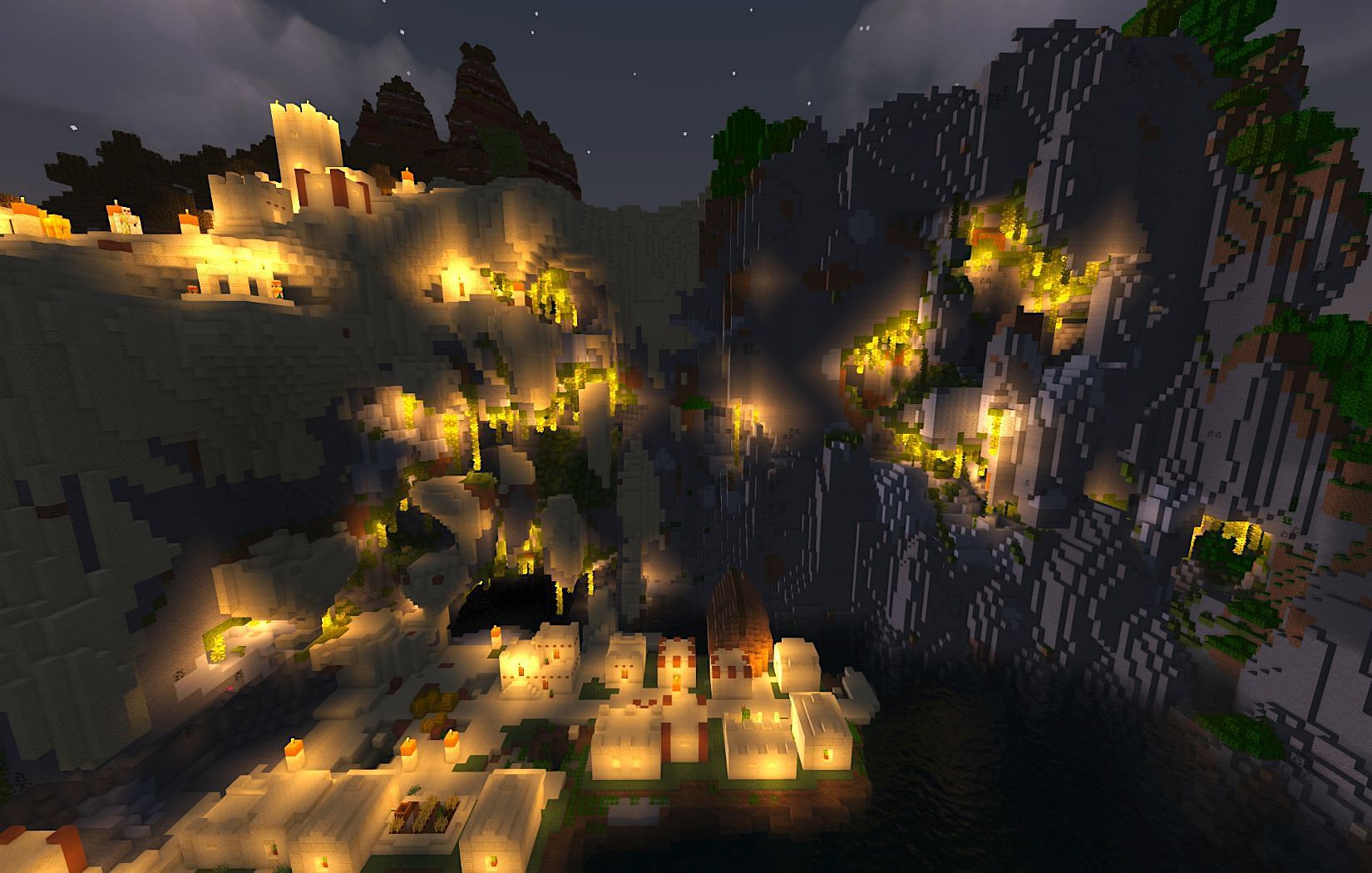 Lush cliffs (Image via Mojang)