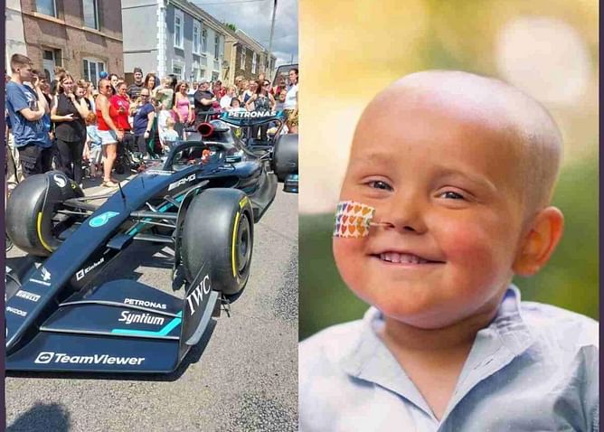 “It’s had us in tears” - F1 fans sob as Morgan, the boy Mercedes treated with a doorstep parade, passes away