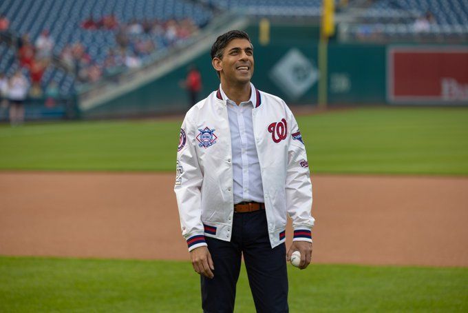 UK PM Sunak Goes to Washington Nationals Baseball Game Before Biden Meeting  - Bloomberg