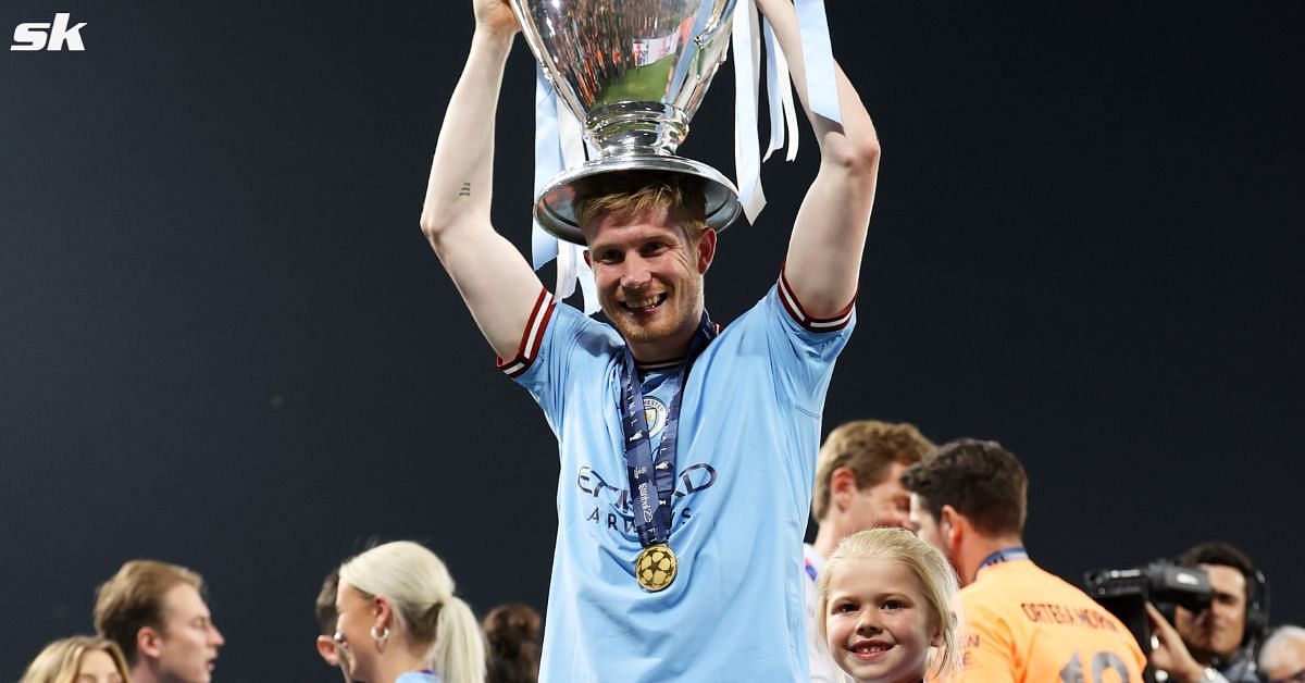Kevin De Bruyne lifted his first-ever UEFA Champions League trophy this Saturday.