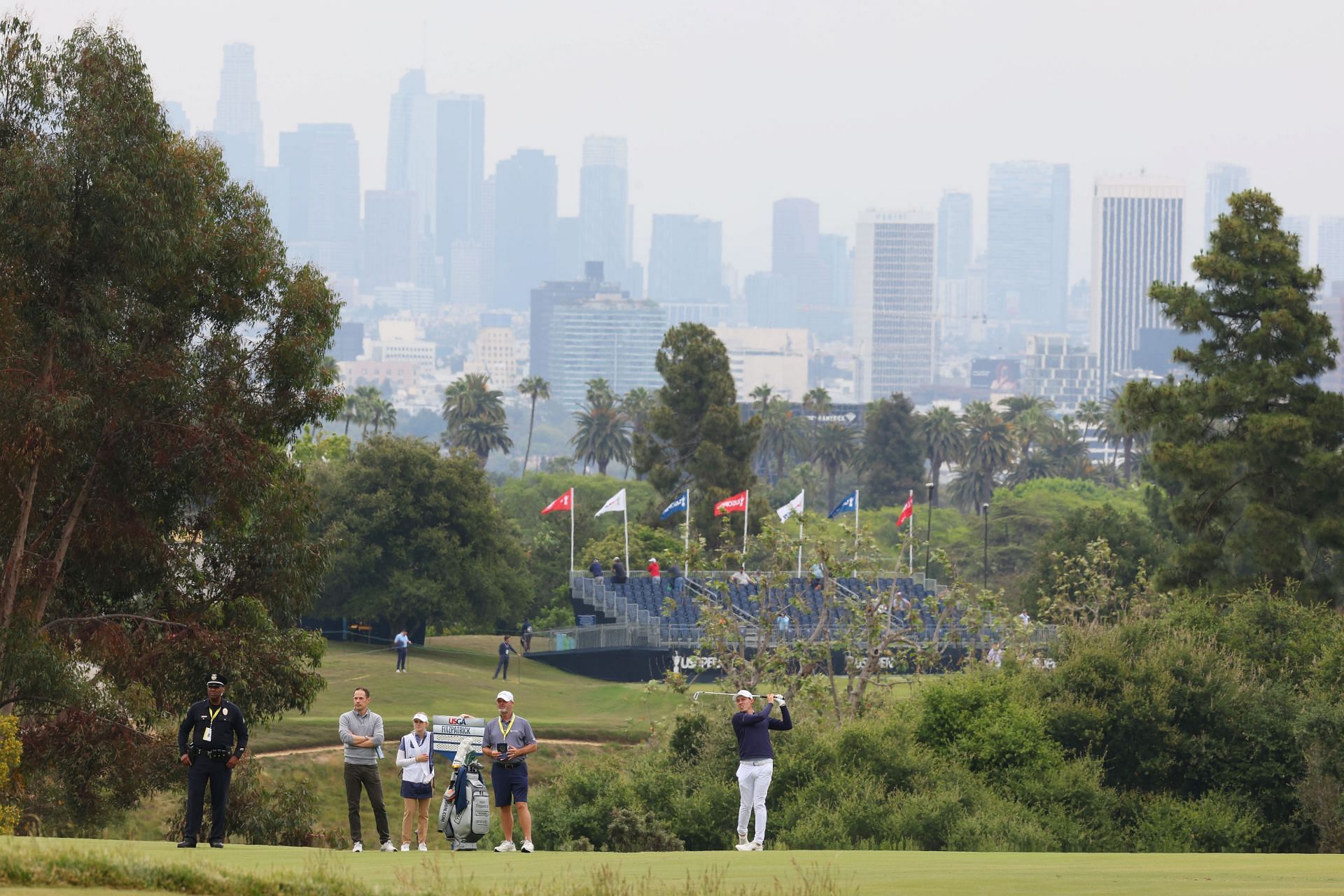 Good Weather at the 2023 U.S. Open Championship, Practice Day 2 (Image via Getty).