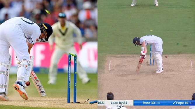 [Watch] Pat Cummins dismisses Ollie Pope with a scorching yorker on Day 4 of 1st Ashes Test