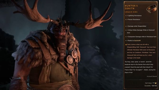 Hunter's Zenith in Diablo 4: How to get, unique effects, affixes, and more