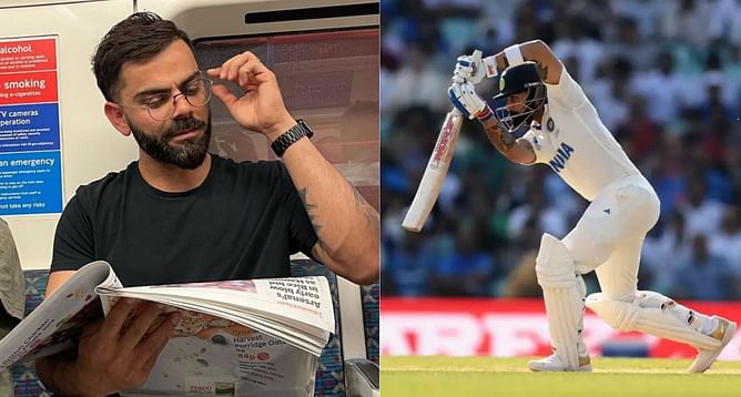 विराट कोहली लंदन की मेट्रो में अखबार पढ़ने का लुत्फ उठाते आये नजर, सोशल मीडिया पर सामने आई तस्वीर