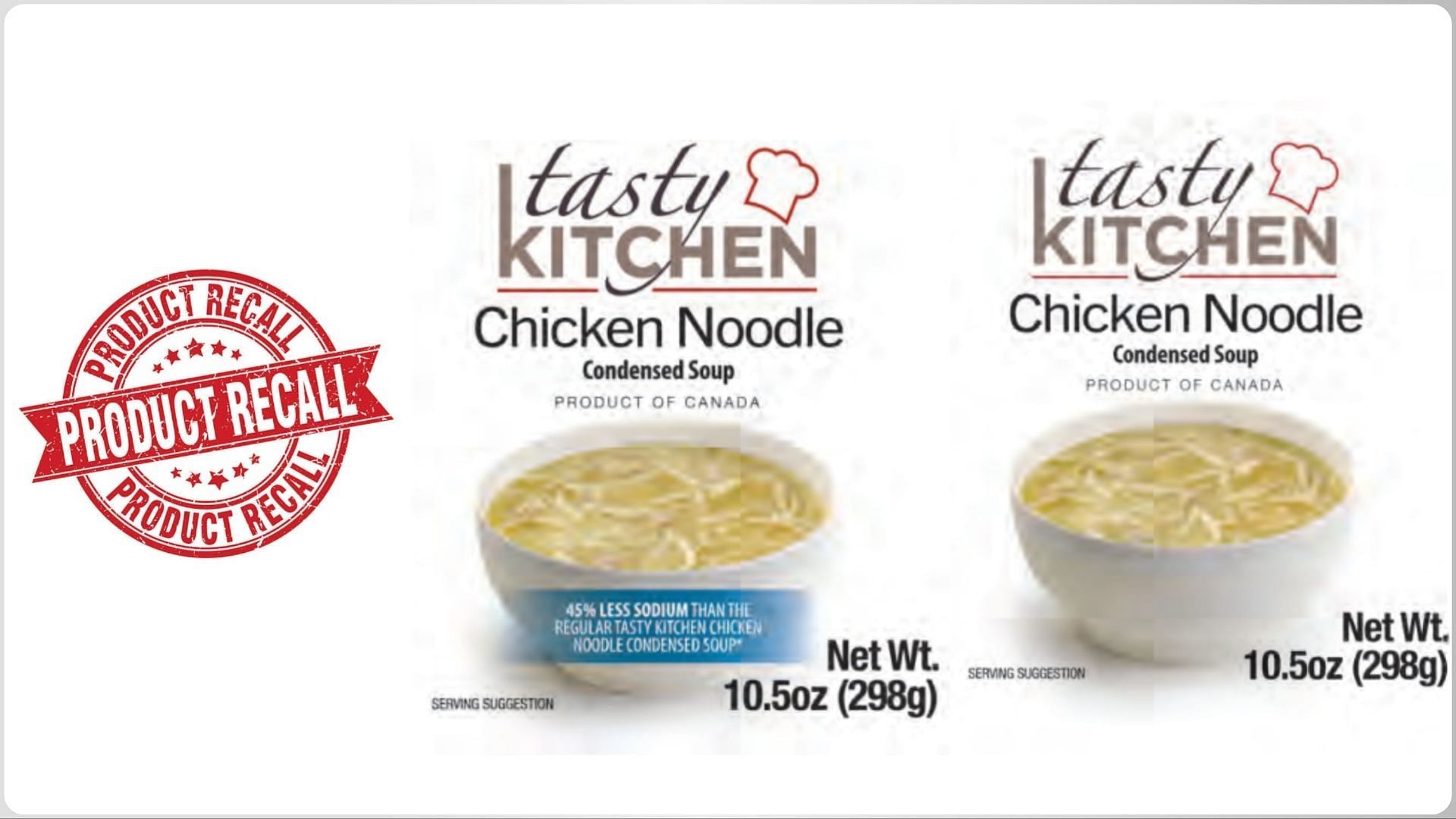 BCI Foods Inc. recalls Chicken Noodle Soups as they were not presented for an import reinspection (Image via FSIS)