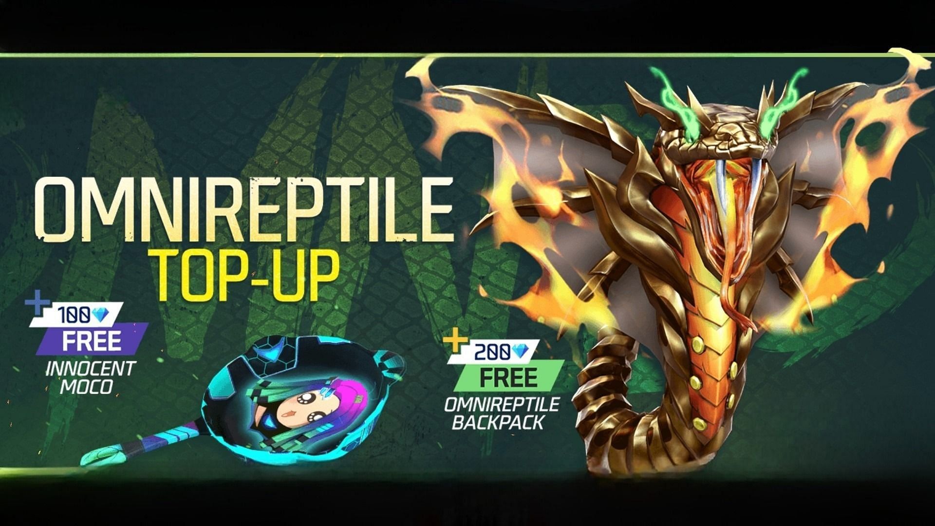 New Omnireptile Top-Up event has started inside Free Fire MAX (Image via Garena)