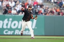 San Francisco Giants player Brandon Crawford's family enthusiastically cheer for him ahead of his game "Giving daddy pre-game love is our fav memory"