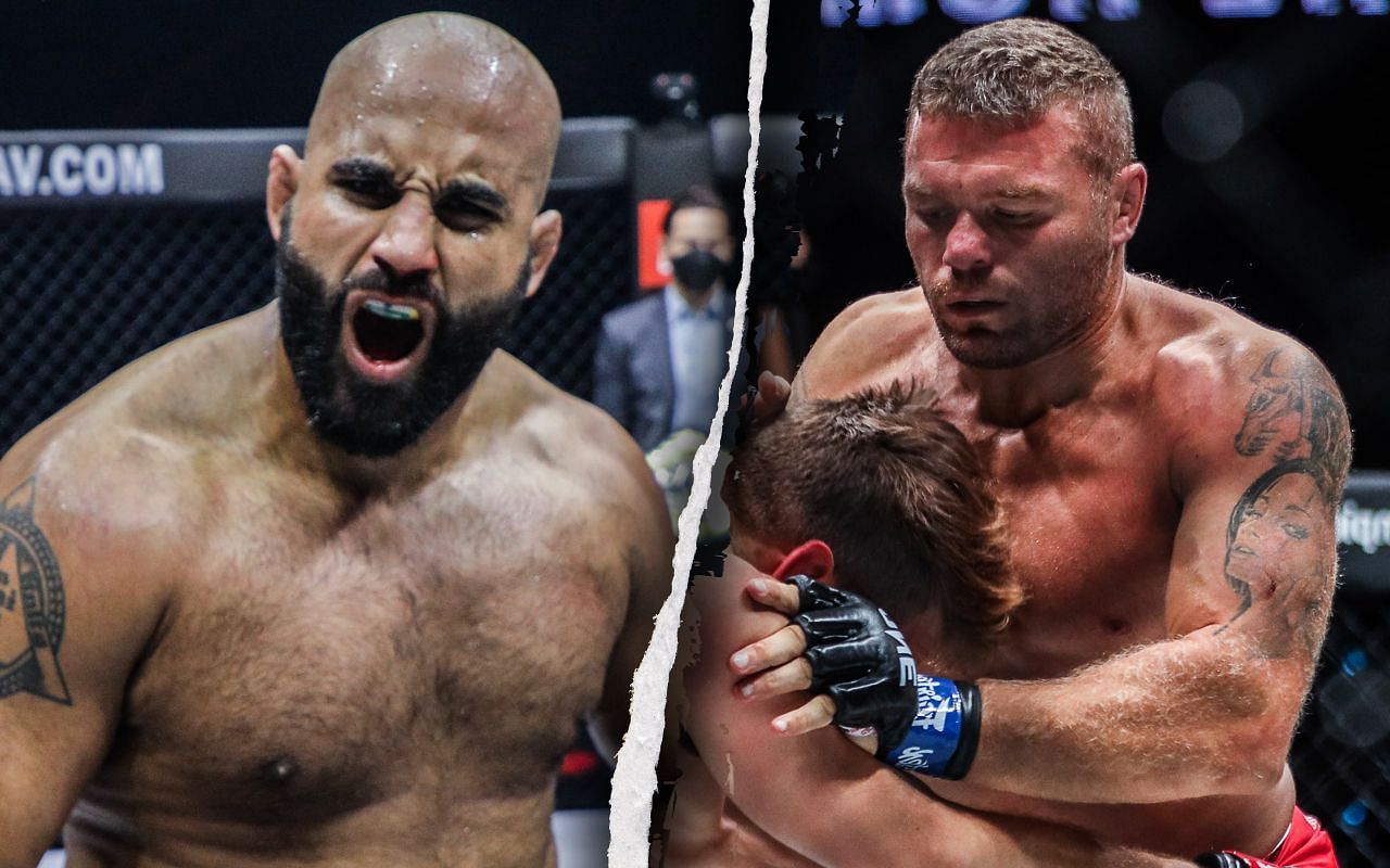 Arjan Bhullar (L) / Anatoly Malykhin (R) -- Photo by ONE Championship