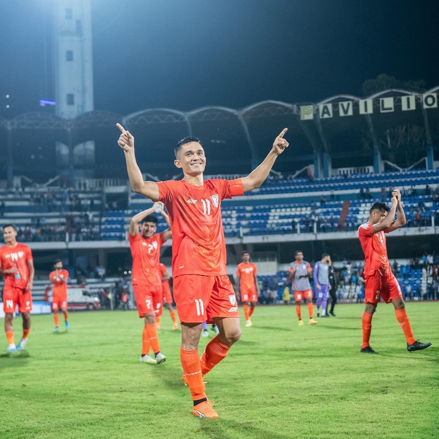 Sunil Chhetri will have a significant role to play against Kuwait on Tuesday. 