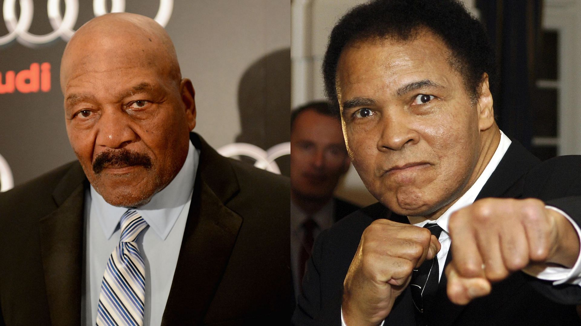 NFL HOF Jim Brown (L) once stepped into the ring with the great Muhammad Ali (R)