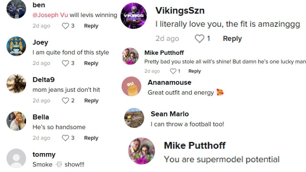 Comments on TikTok from Gia Duddy&#039;s latest post.
