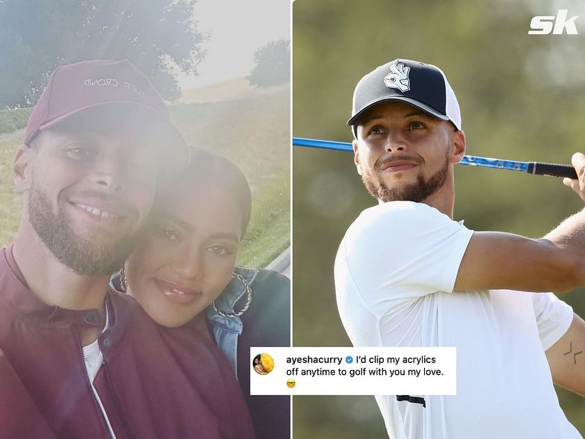 I'd clip my acrylics off anytime" - Ayesha Curry shares a beautiful post as husband Steph Curry prepares for landmark golf match