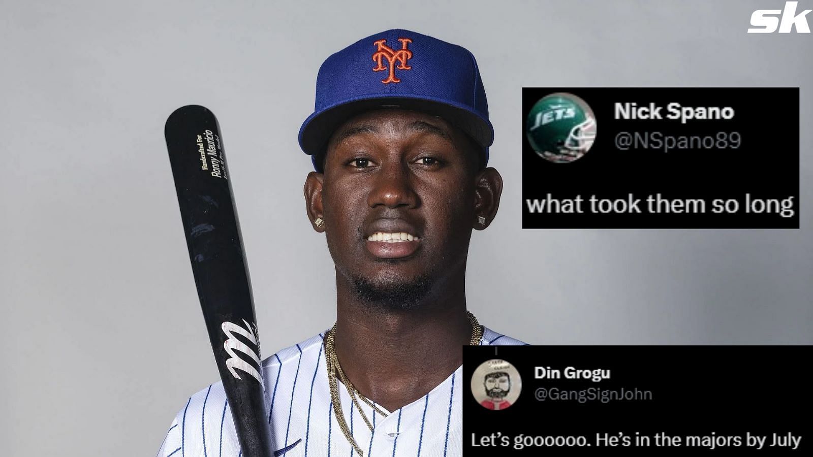 New York Mets fans excited that top shortstop prospect Ronny Mauricio has begun learning how to play left field