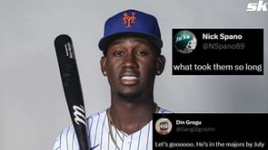 New York Mets fans excited that top shortstop prospect Ronny Mauricio has begun learning how to play left field: "He’s in the majors by July"