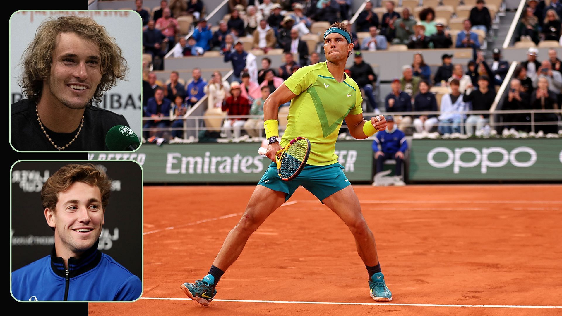 Zverev and Ruud have hailed Rafael Nadal as the biggest fighter on the ATP tour 