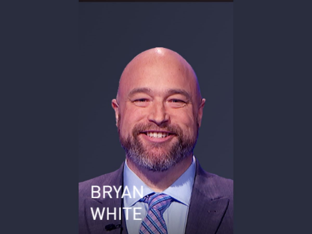 Bryan White: Today&#039;s winner (Image via jeopardy.com)
