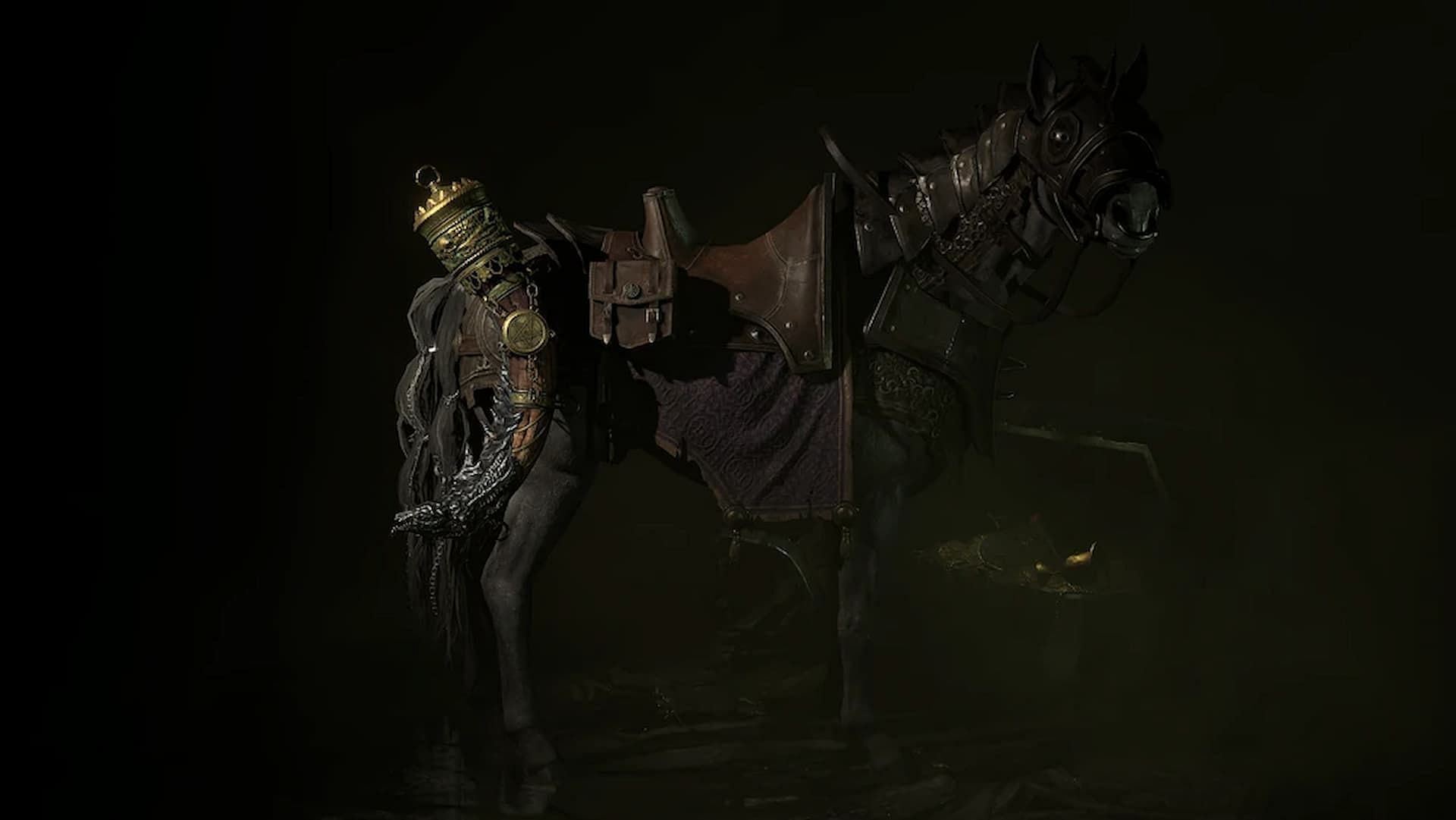 Mounts are used to get around the world of Sanctuary in Diablo 4 (Image via Blizzard)