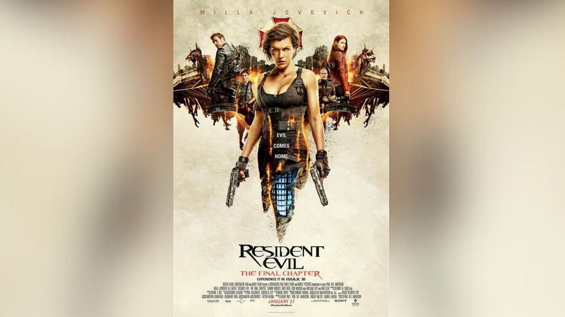 Resident Evil: The Final Chapter (Image via Sony)