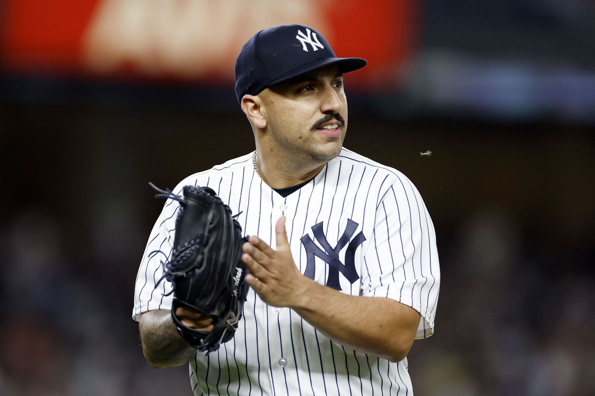 New York Yankees pitcher Nestor Cortes and fiance Alondra Esteras