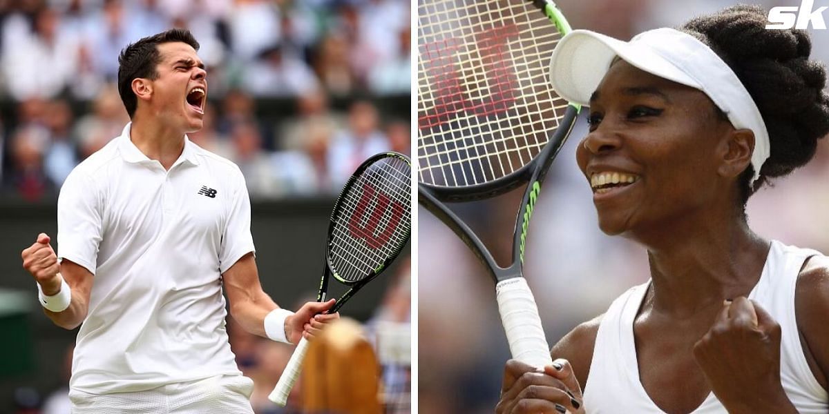 Milos Raonic and Venus Williams