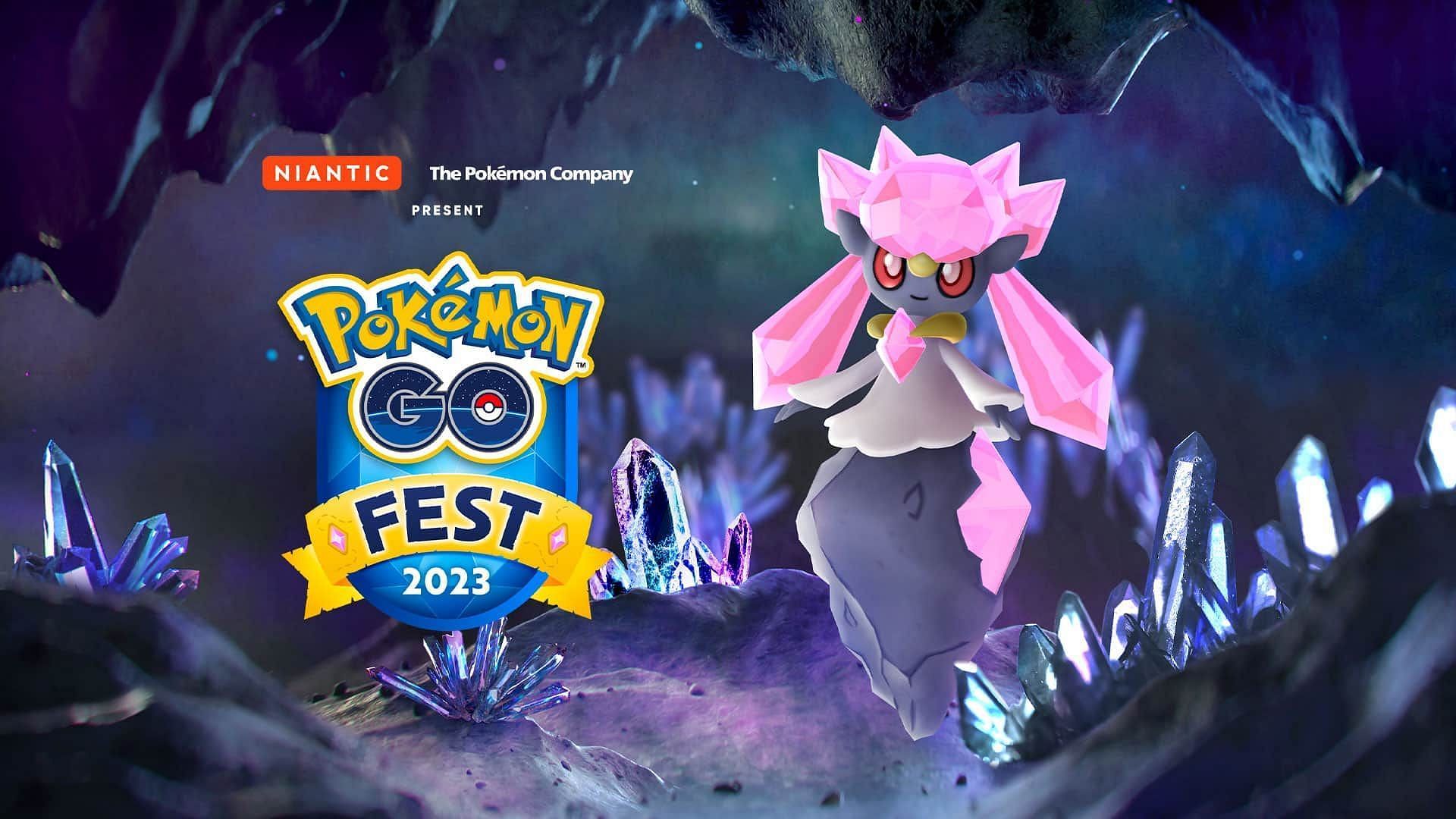 Rare Rock-type Diancie will make its debut on GO Fest 2023. (Image via Niantic)