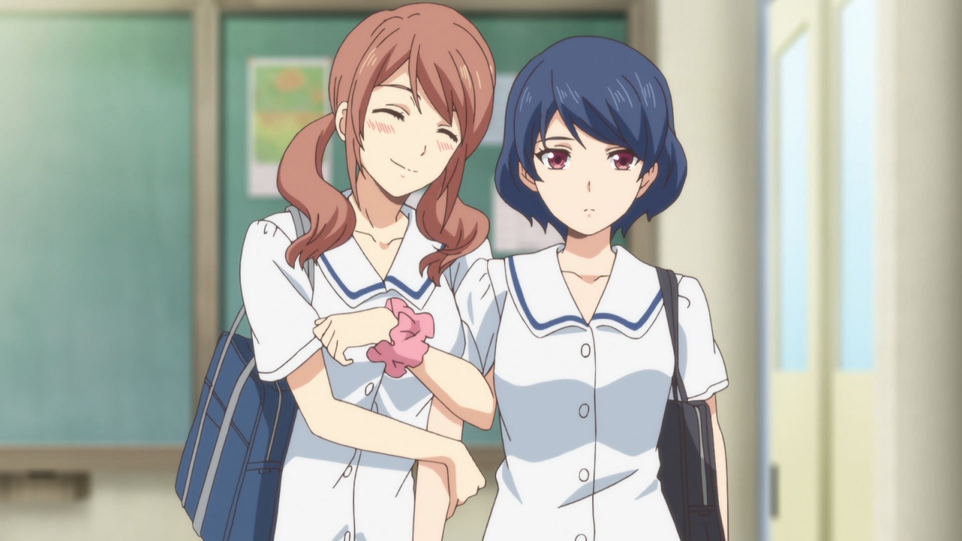 A still from Domestic Girlfriend featuring the main characters (Image via Diomed&eacute;a)