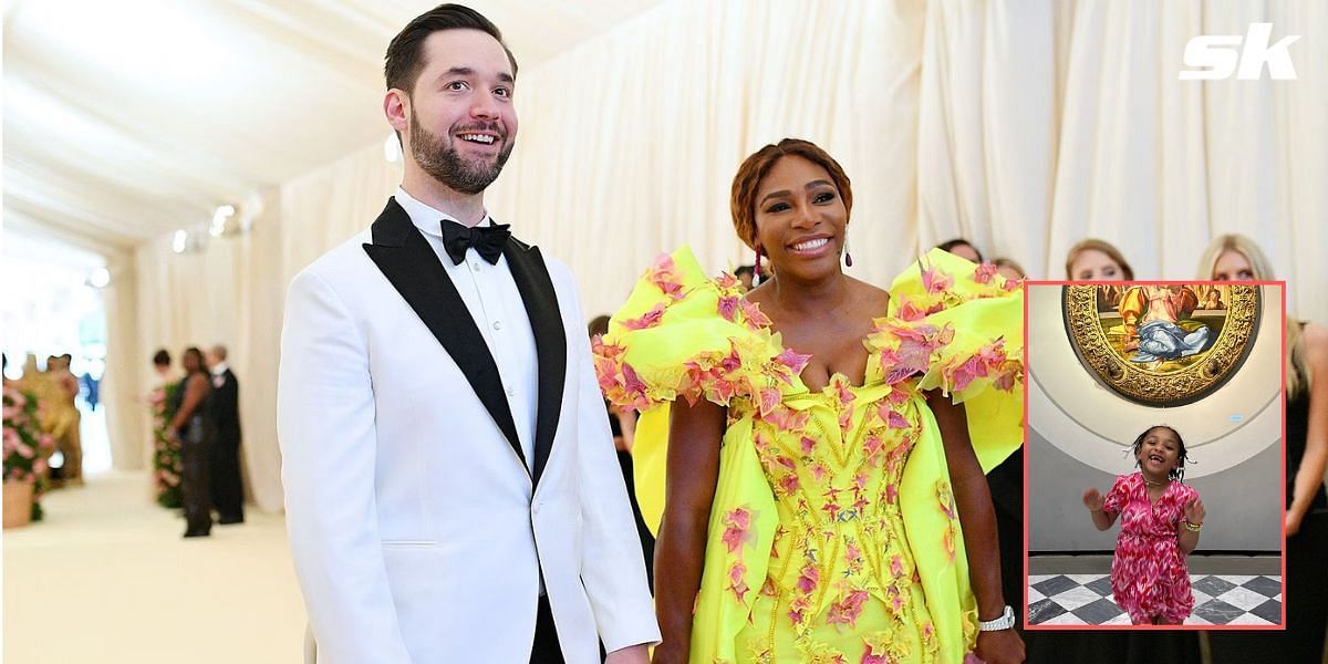 Alexis Ohanian, Serena Williams and daughter Olympia (Inset)