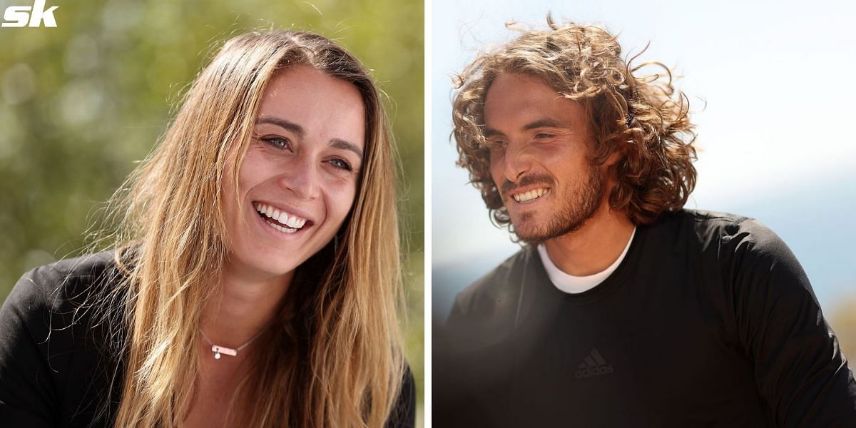 Paula Badosa (L) and Stefanos Tsitsipas (R)