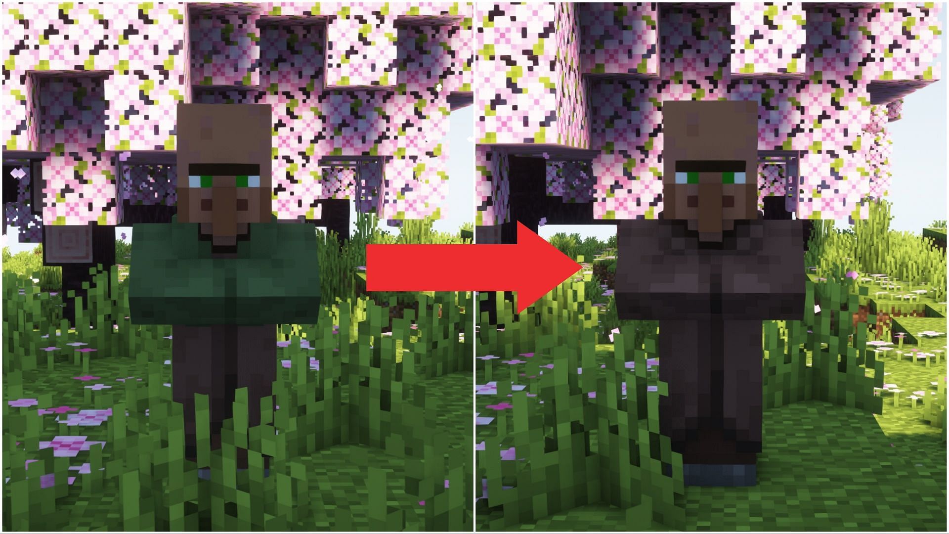 Nitwits can be turned into villagers (Image via Mojang)
