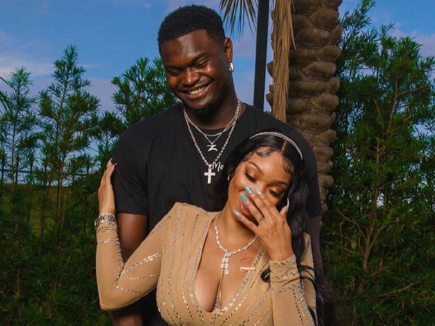 Zion Williamson and his girlfriend Ahkeema are expecting a child together. (Photo: Ahkeema/Instagram)
