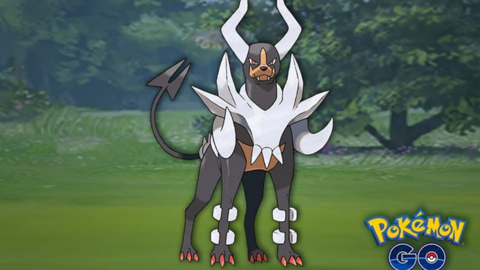 Mega Houndoom is a dual Dark and Fire-type monster (Image via Niantic)