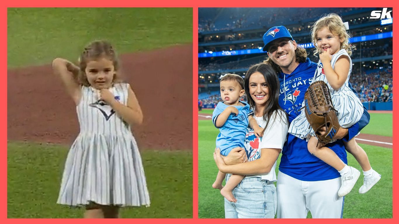 Toronto Blue Jays' Kevin Gausman and Daughter Go Viral After Her Ceremonial  First Pitch - Fastball