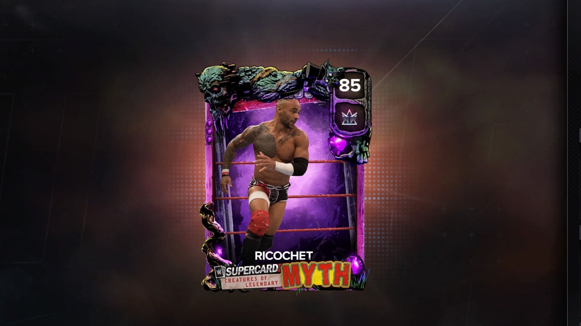 This new Amethyst Ricochet card can be added in WWE 2K23 for free (Image via 2K)