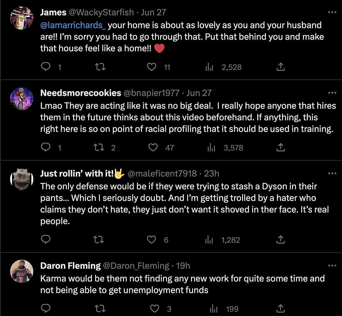 Social media users outraged as a home decor and furnishing brand employee calls the police after assuming that the black couple at the store is shoplifting. (Image via Twitter)
