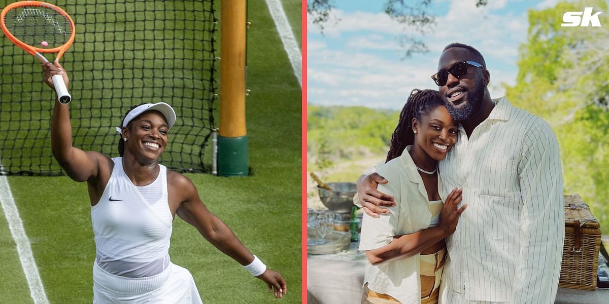 Sloane Stephens and Jozy Altidore practicing together in Wimbledon 