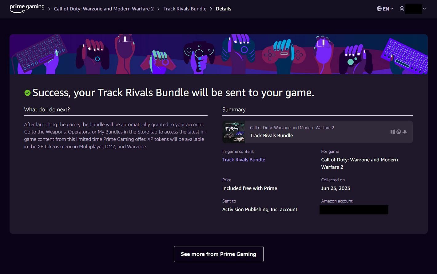 FREE 'Track Rivals' Bundle for MW2 & Warzone 2 with Prime Gaming