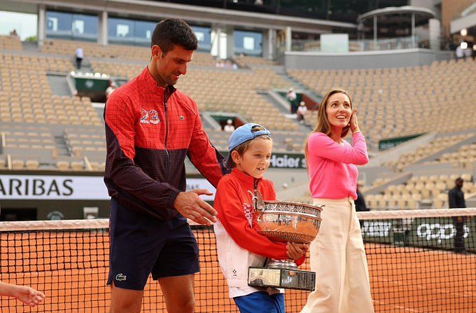 Novak Djokovic's son wears Daniil Medvedev's merchandise at French Open ...