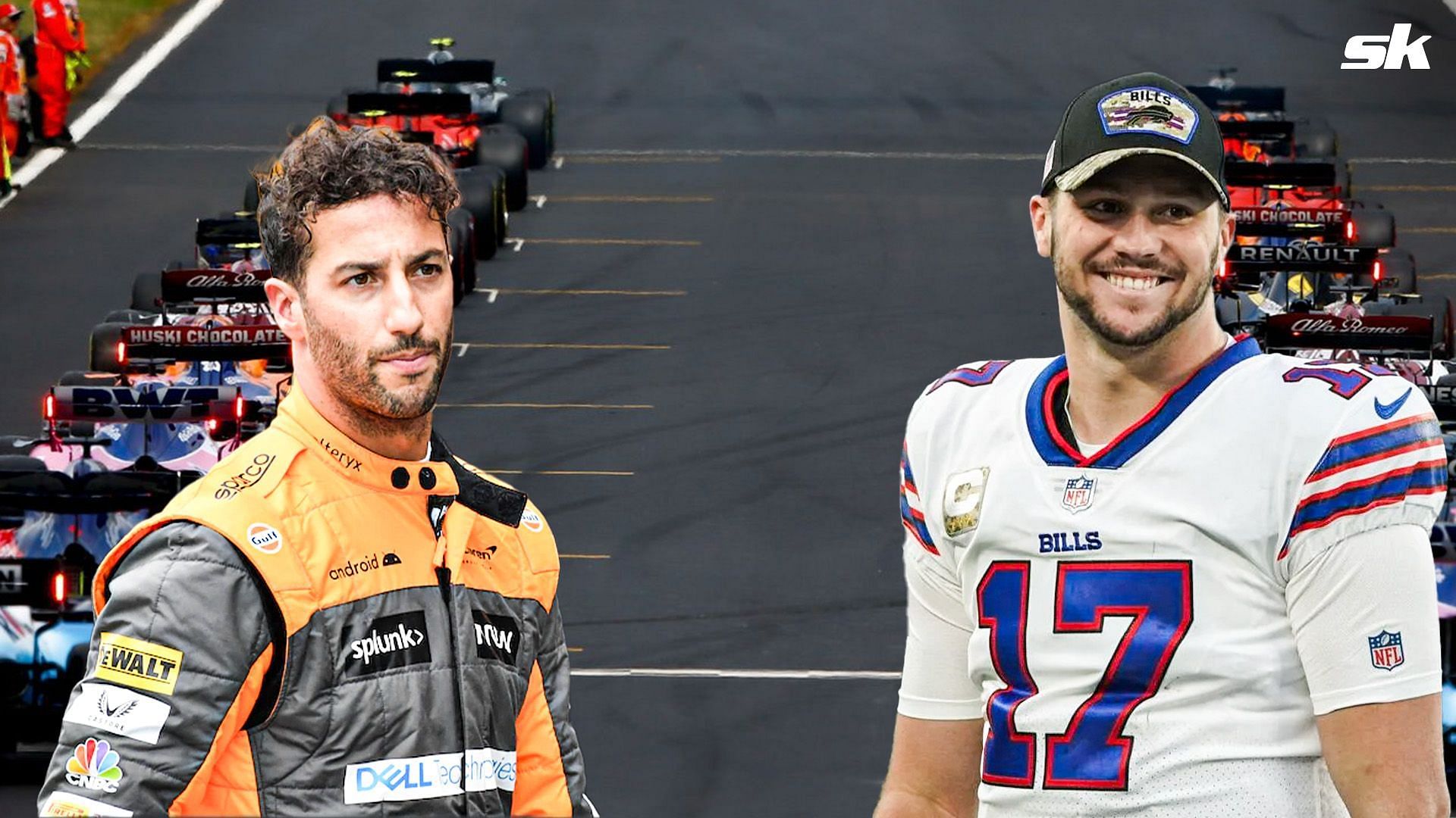 Daniel Ricciardo Convinced Josh Allen to Do a Shoey if the Buffalo Bills  Win the Super Bowl This Year