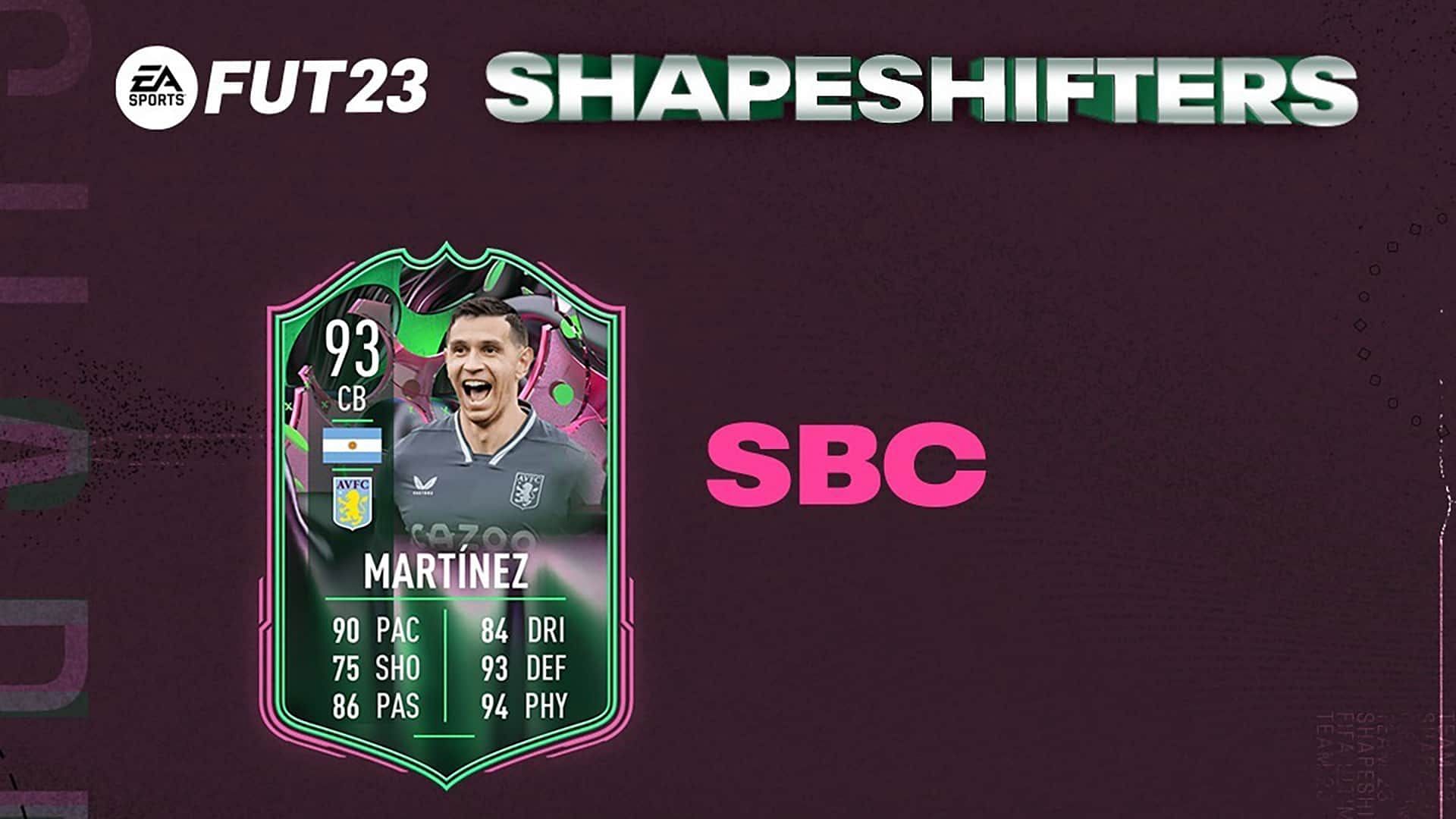 The Emiliano Martinez Shapeshifters SBC features a very fun card in FIFA 23 (Image via EA Sports)