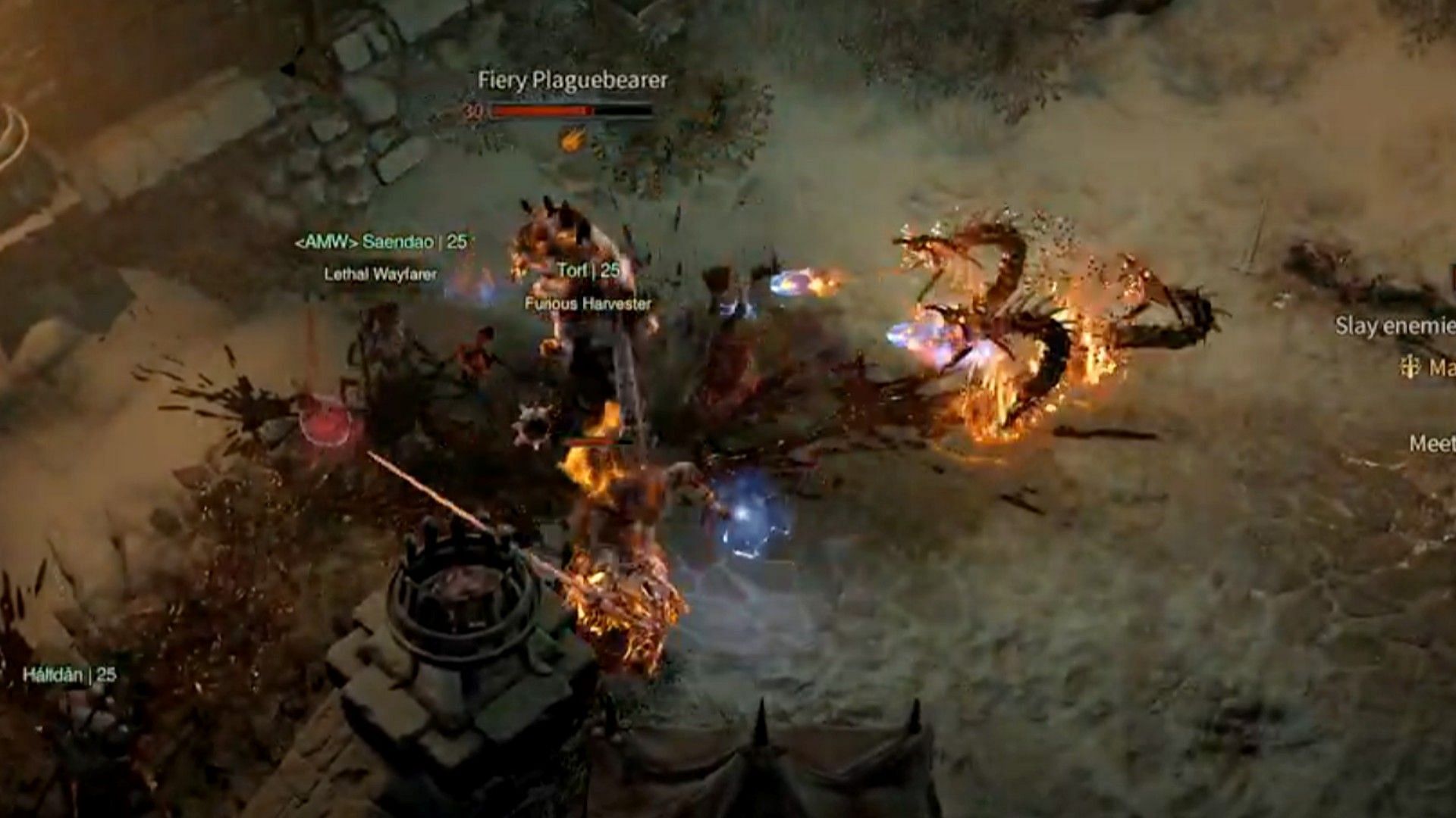 Diablo 4 - Sorcerer Gameplay (Image via Blizzard)